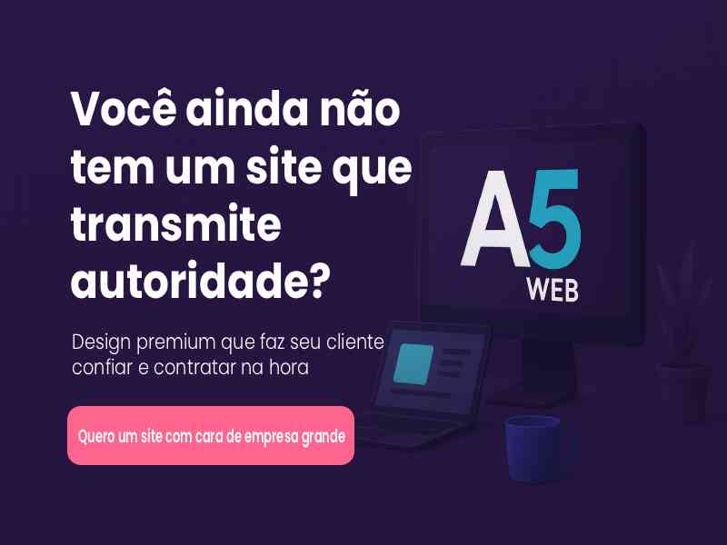 Você ainda não tem um site que transmite autoridade